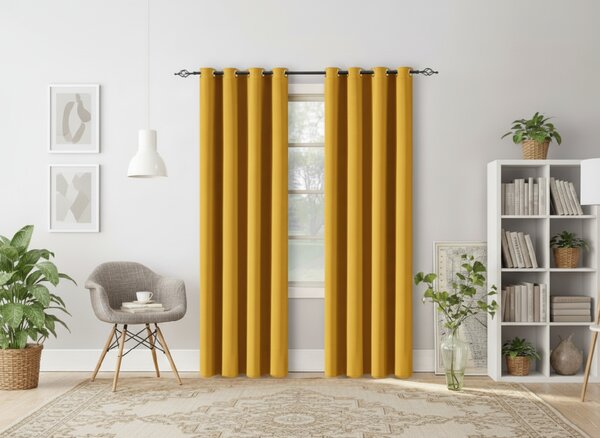 2x OXFORD sárga függöny 140x250 cm
