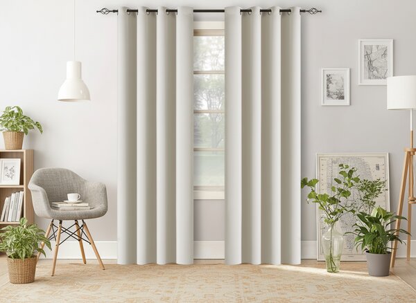 2x OXFORD fehér-krém függöny 140x250 cm
