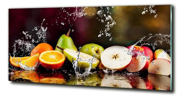 Egyedi üvegkép Gyümölcs és víz