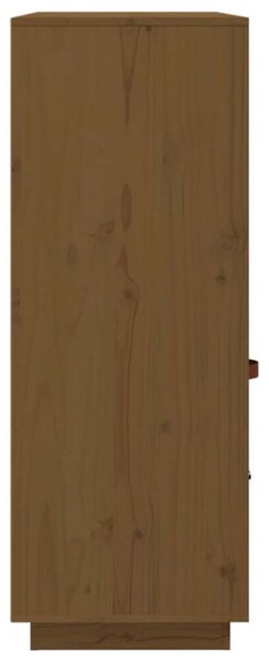 VidaXL mézbarna tömör fenyőfa magasszekrény 100 x 40 x 108,5 cm