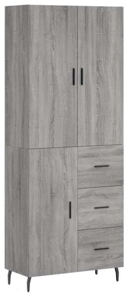 VidaXL szürke sonoma szerelt fa magasszekrény 69,5 x 34 x 180 cm