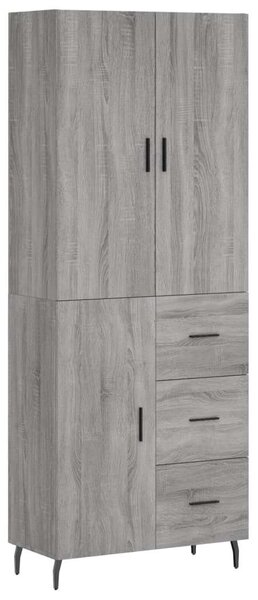VidaXL szürke sonoma szerelt fa magasszekrény 69,5 x 34 x 180 cm