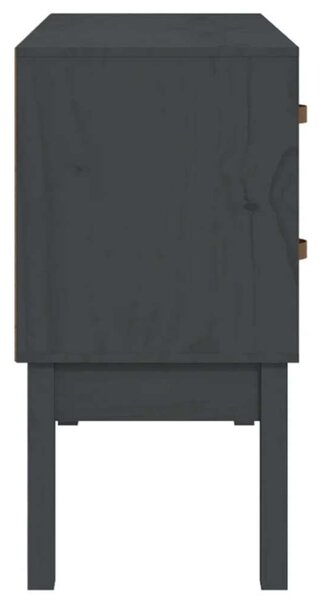 VidaXL szürke tömör fenyőfa tálalószekrény 90x40x78 cm