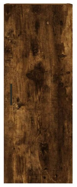 Füstös tölgy színű szerelt fa magasszekrény 34,5x34x180 cm