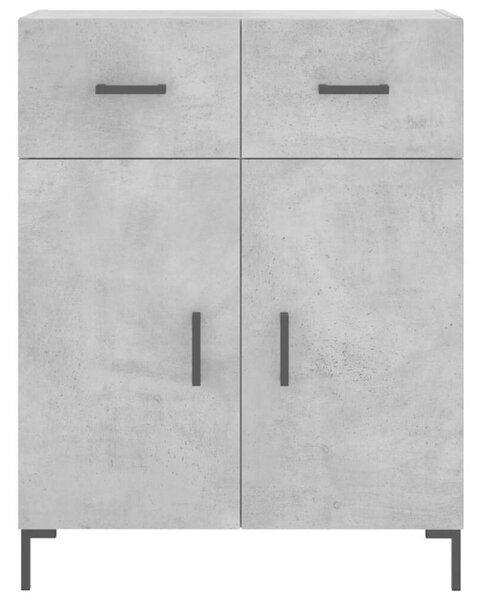 VidaXL Magas Szekrény - Betonszürke - 69,5x34x180 cm