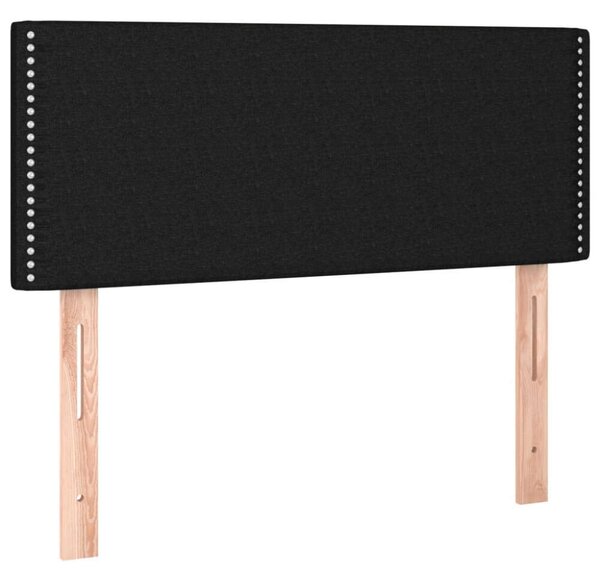 VidaXL Ágy - Fekete Szövet - 120x200 cm - LED-es