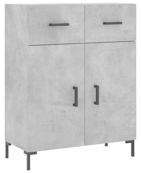 VidaXL Magas Szekrény - Betonszürke - 69,5x34x180 cm