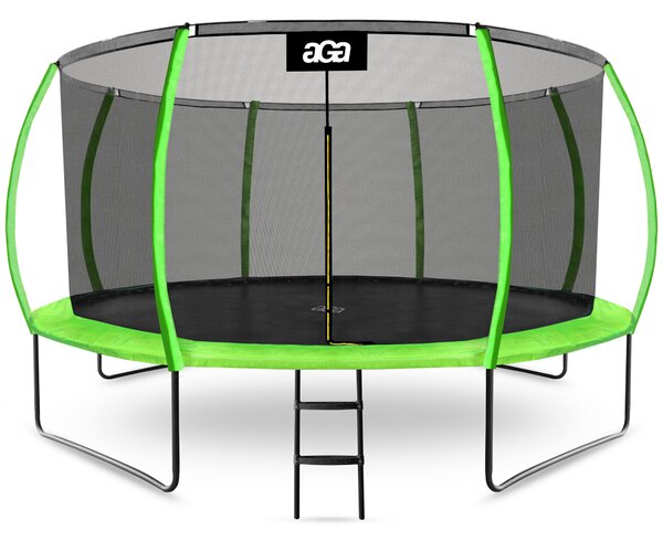 Aga SPORT EXCLUSIVE Trambulin 430 cm Világoszöld + védőháló + létra