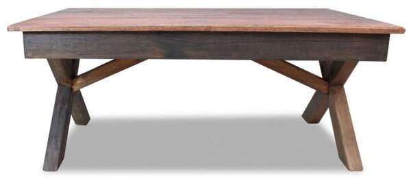 Rusztikus Dohányzóasztal - Tömör Fa - 110x60x45 cm