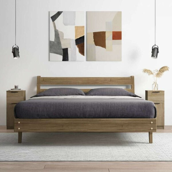 VidaXL 2 db sonoma tölgy színű szerelt fa tálalószekrény 30x30x70 cm