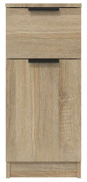 VidaXL 2 db sonoma tölgy színű szerelt fa tálalószekrény 30x30x70 cm