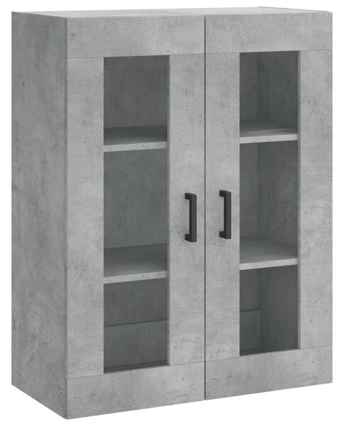 Modern Magas Szekrény - Beton Szürke - 69,5x34x180 cm