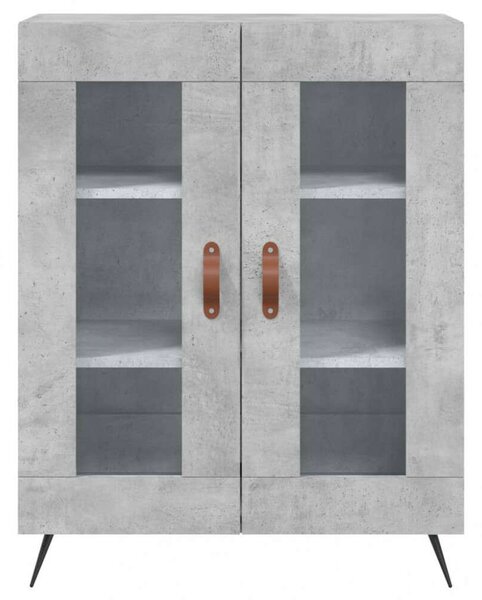 VidaXL betonszürke szerelt fa magasszekrény 69,5 x 34 x 180 cm