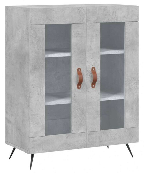 VidaXL betonszürke szerelt fa magasszekrény 69,5 x 34 x 180 cm