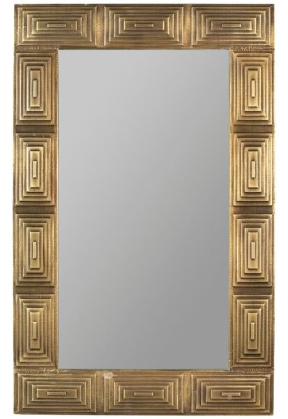 Arany fém lógó tükör DUTCHBONE VOLAN 110 x 70 cm