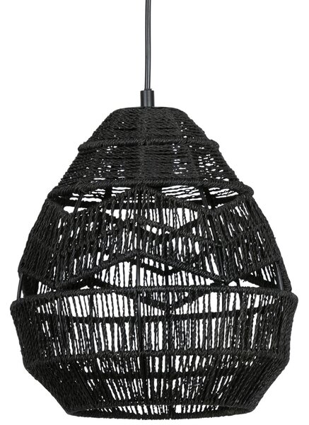 Hoorns Fekete kötött függő lámpa Adelaine 25 cm
