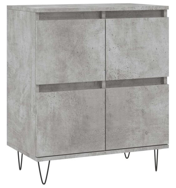 VidaXL Beton Szürke Tálalószekrény Szett - 2 db - 120x35x70 cm