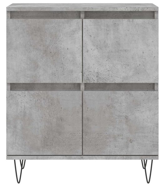 VidaXL Beton Szürke Tálalószekrény Szett - 2 db - 120x35x70 cm