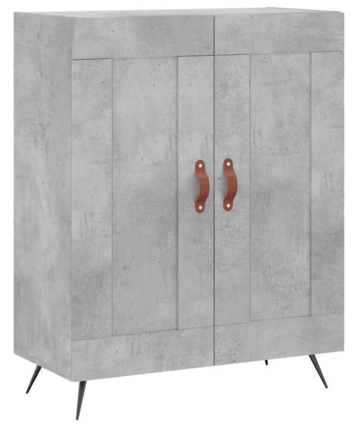 VidaXL Magasszekrény - Betonszürke - 180 cm