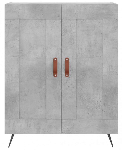 VidaXL Magasszekrény - Betonszürke - 180 cm