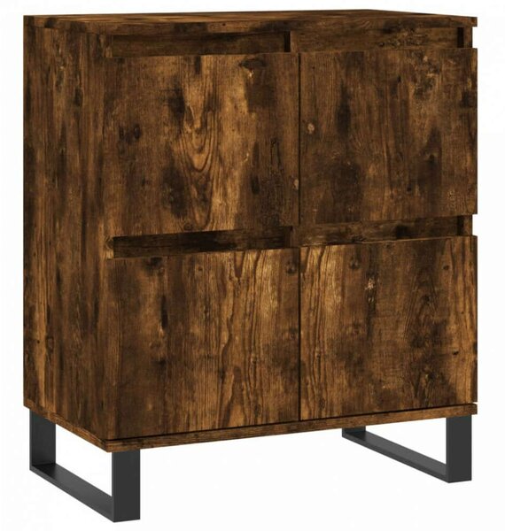 VidaXL Tölgyfa Tálalószekrény Szett - 2 db, 120x35x70 cm