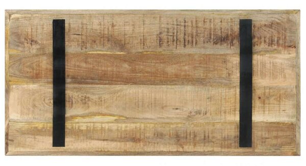 VidaXL Mangófa Étkezőasztal - Ipari Stílus - 120x60 cm