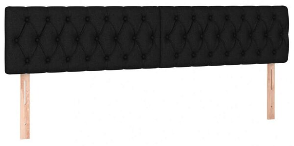 VidaXL fekete szövet LED-es fejtámla 180x7x78/88 cm