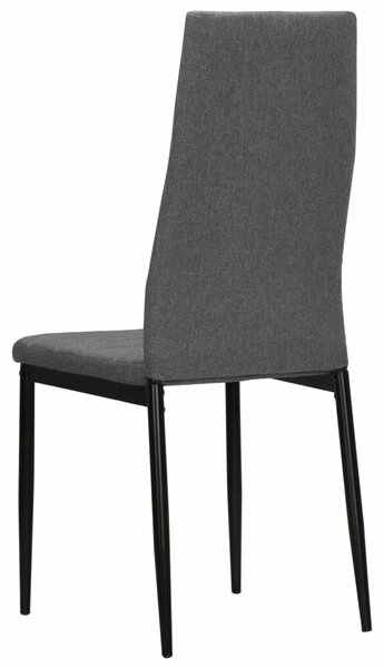 VidaXL Étkezőszék - Szövet - 4 db - Világosszürke