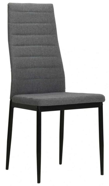 VidaXL Étkezőszék - Szövet - 4 db - Világosszürke