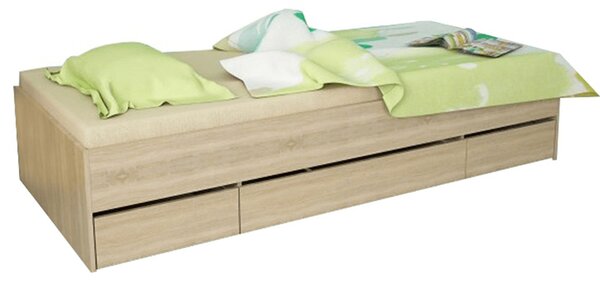 Egyszemélyes ágy 90 cm Matari (sonoma tölgy). 794651