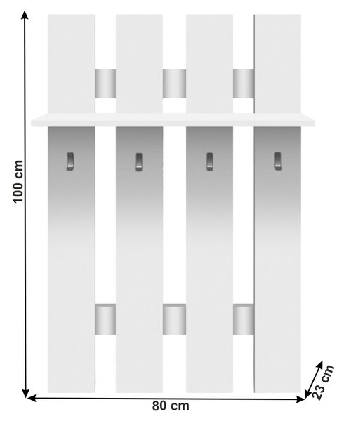 Ruhaakasztós panel Timmy Typ 17