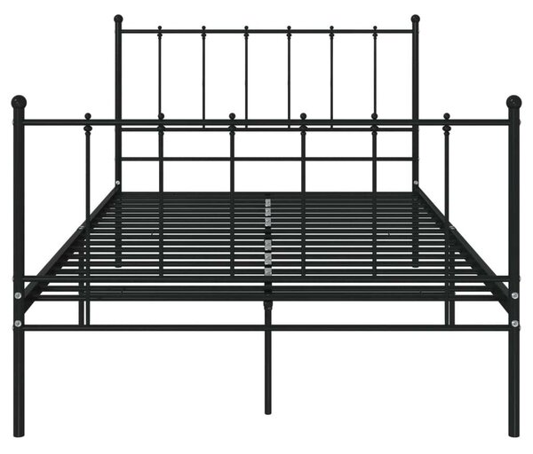 VidaXL fekete fém ágykeret 120 x 200 cm