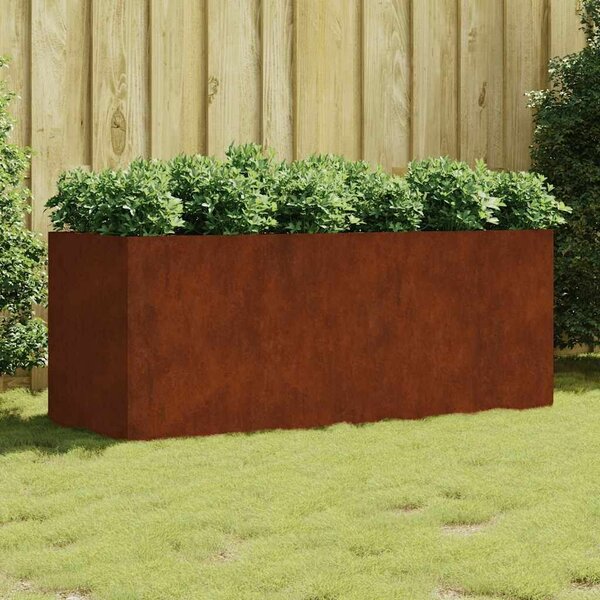 VidaXL corten acél kerti magaságyás 200x80x80 cm