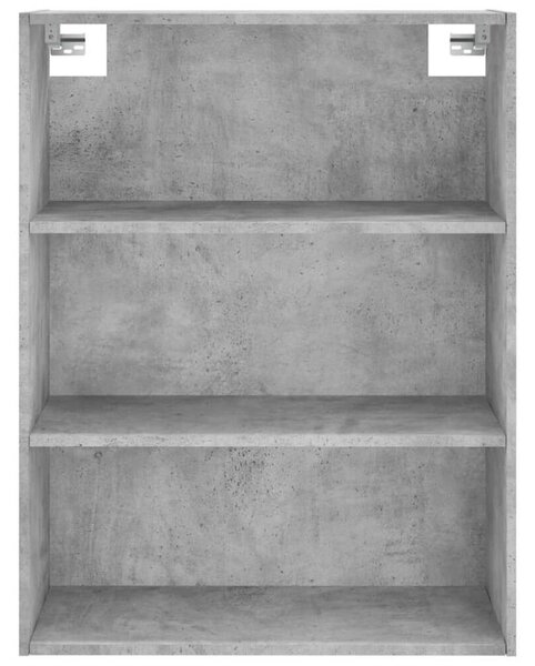 Magas Szekrény - Beton Szürke - 69,5x34x180 cm
