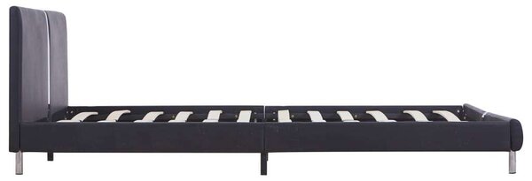 VidaXL Ágykeret - Fekete Műbőr - 120x200 cm