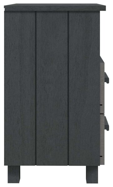 VidaXL HAMAR sötétszürke tömör fenyőfa éjjeliszekrény 40 x 35 x 62 cm