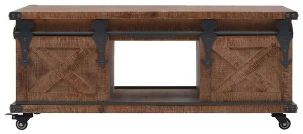 VidaXL Rusztikus Fenyő Dohányzóasztal - 91x51x38 cm