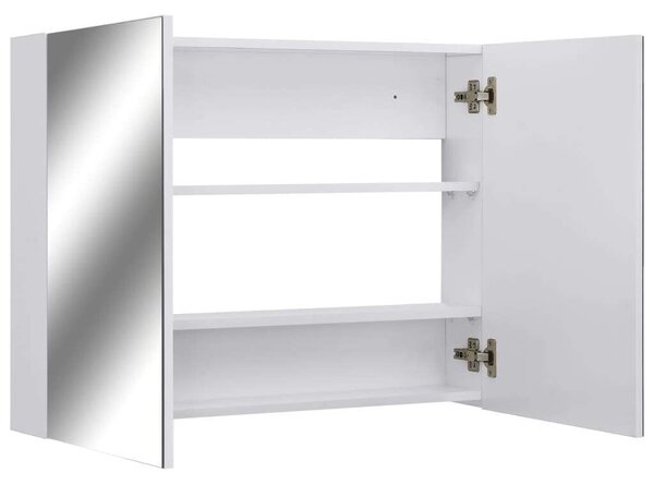 VidaXL Fürdőszobaszekrény - Tükör - 80x15x60 cm