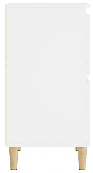 VidaXL Fehér Fa Tálalószekrény Szett - 3 db - 60x35x70 cm
