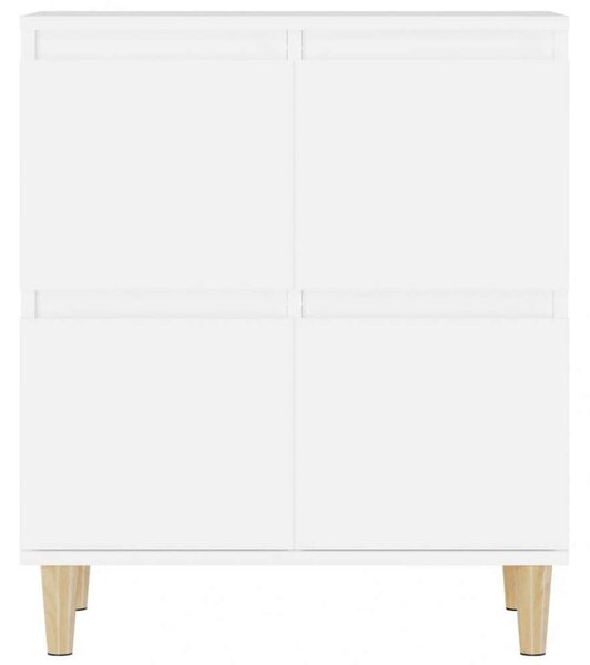 VidaXL Fehér Fa Tálalószekrény Szett - 3 db - 60x35x70 cm