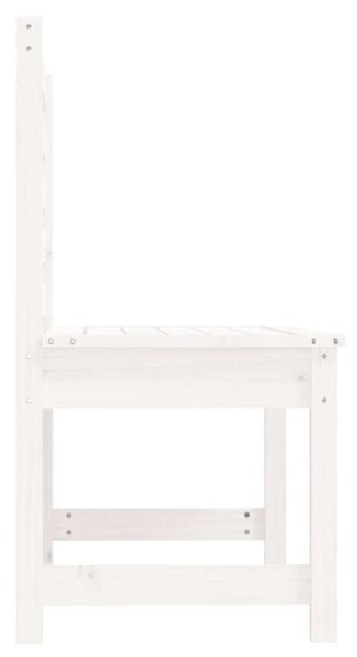 VidaXL Fehér Fenyőfa Kerti Pad - 109 cm