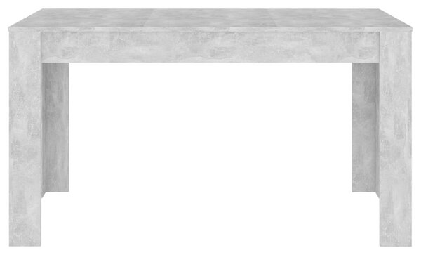 VidaXL Étkezőasztal - Beton Szürke - 140x74,5x76 cm