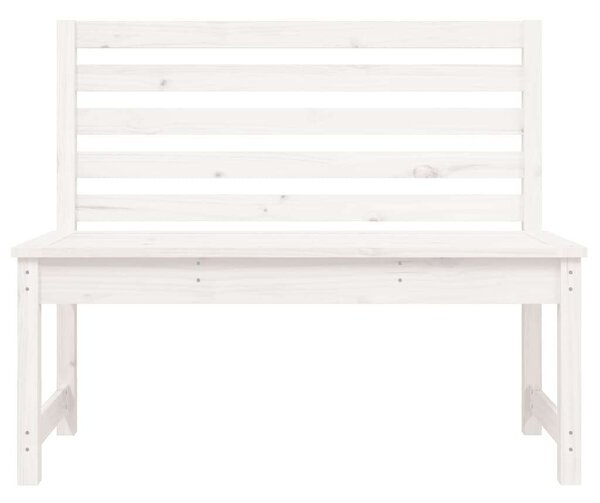 VidaXL Fehér Fenyőfa Kerti Pad - 109 cm