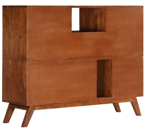 VidaXL tömör akácfa tálalószekrény 115 x 35 x 86 cm