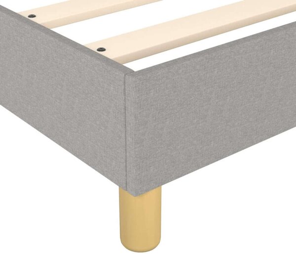 VidaXL világosszürke szövet rugós ágy matraccal 180 x 200 cm