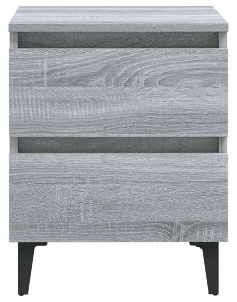 VidaXL Éjjeliszekrény Szett - 2 db - Szürke Sonoma - 40x35x50 cm