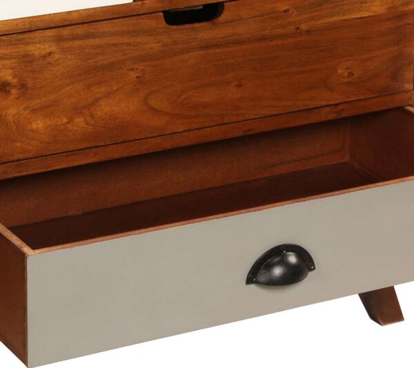 VidaXL tömör akácfa tálalószekrény 115 x 35 x 86 cm