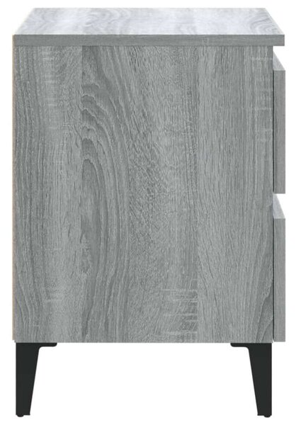 VidaXL Éjjeliszekrény Szett - 2 db - Szürke Sonoma - 40x35x50 cm