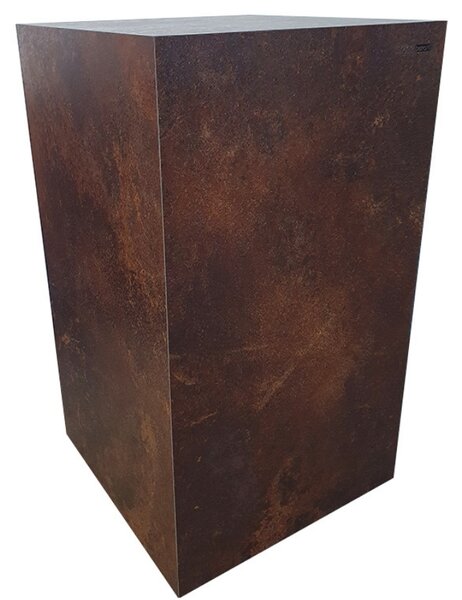 Sötétbarna fából készült asztal Ruggine Marco Barotti 60 cm