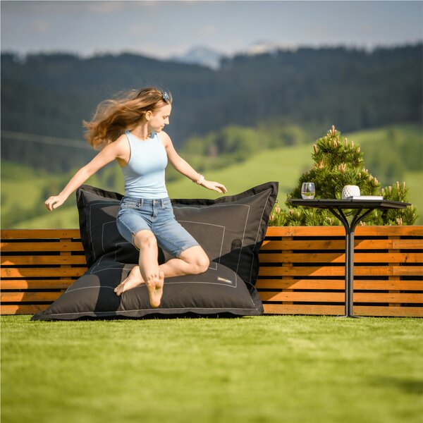 KONDELA Babzsák, outdoor, szürke szövet, BADYL